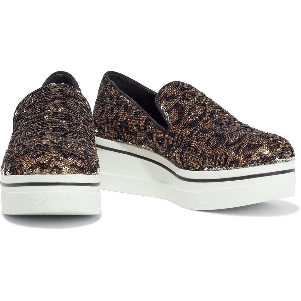 STELLA McCARTNEY BINX SEQUIN PLATFORM SNEAKERS 8